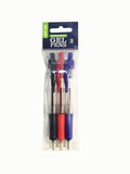 ASDA Retractable Gel Pens - 3PK - McGrocer