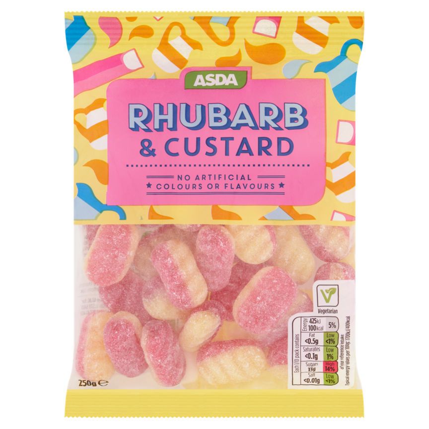 ASDA Rhubarb & Custard Boiled Sweets - McGrocer