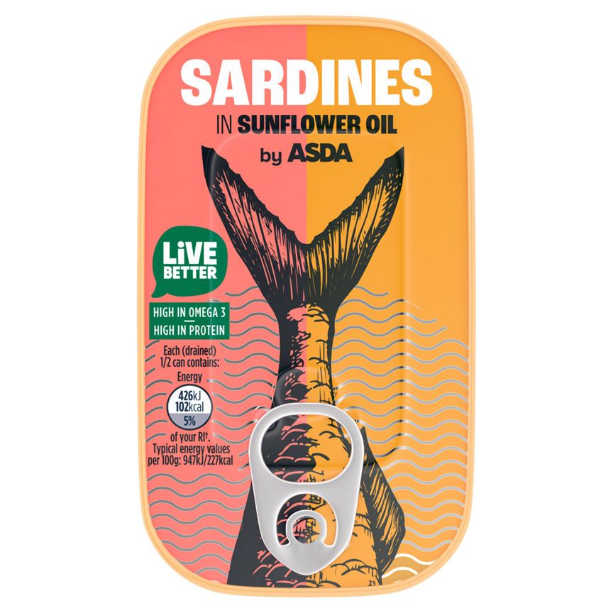ASDA Sardines in Sunflower Oil 120g - McGrocer
