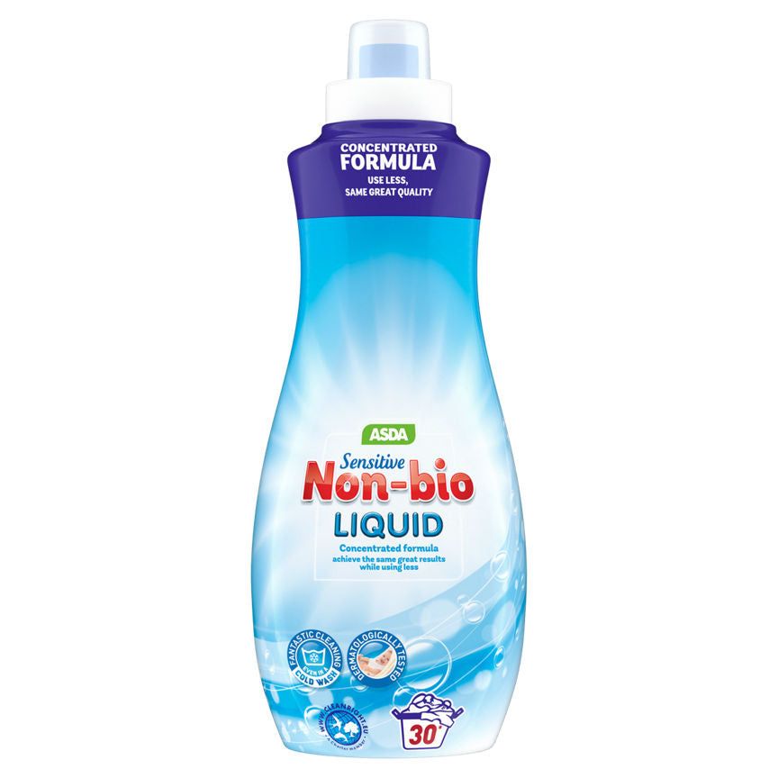ASDA Sensitive Non-Bio Liquid 900ml - McGrocer