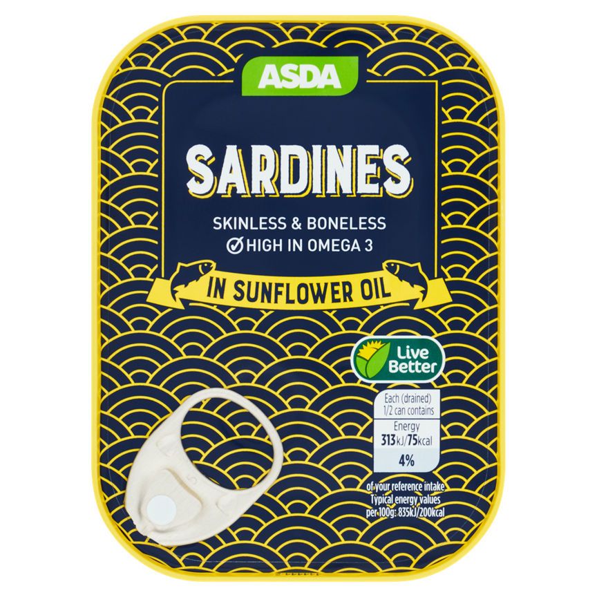 ASDA Skinless & Boneless Sardines in Sunflower Oil - McGrocer