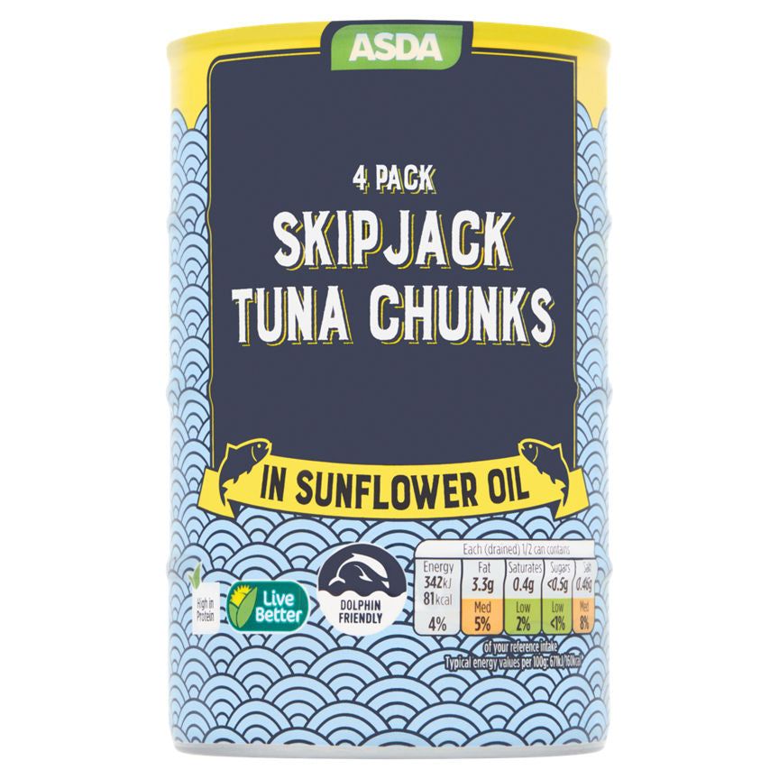 ASDA Skipjack Tuna Chunks in Sunflower Oil - McGrocer