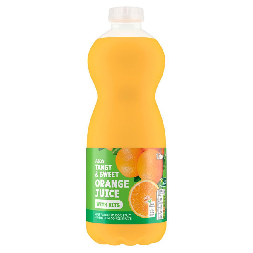 ASDA Tangy & Sweet Orange Juice with Bits - McGrocer
