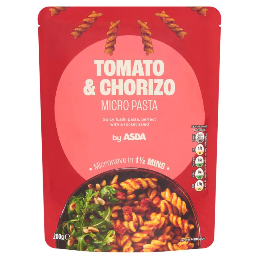 ASDA Tomato & Chorizo Micro Pasta - McGrocer