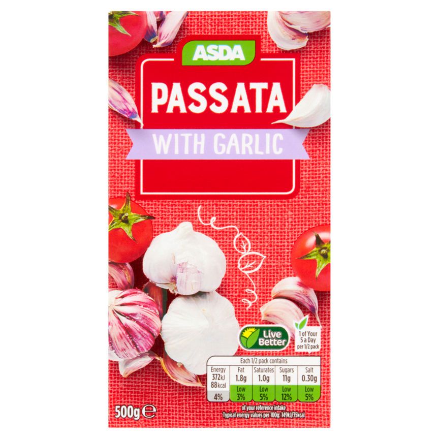 ASDA Tomato Passata with Garlic - McGrocer