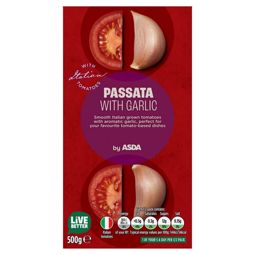 ASDA Tomato Passata with Garlic - McGrocer