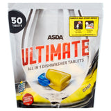 ASDA Ultimate All in 1 Dishwasher Tablets Citrus - McGrocer