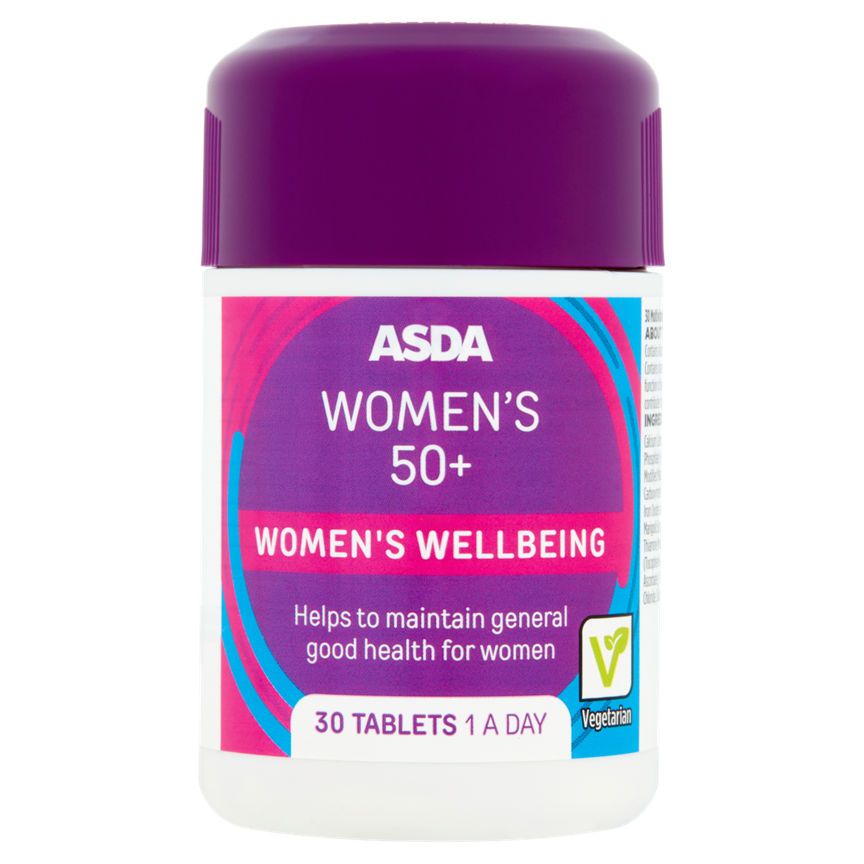 ASDA Women's 50+ Women's Wellbeing 30 Tablets - McGrocer
