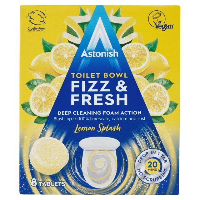 Astonish Fizz & Fresh Lemon Splash Toilet Tablets   200g - McGrocer