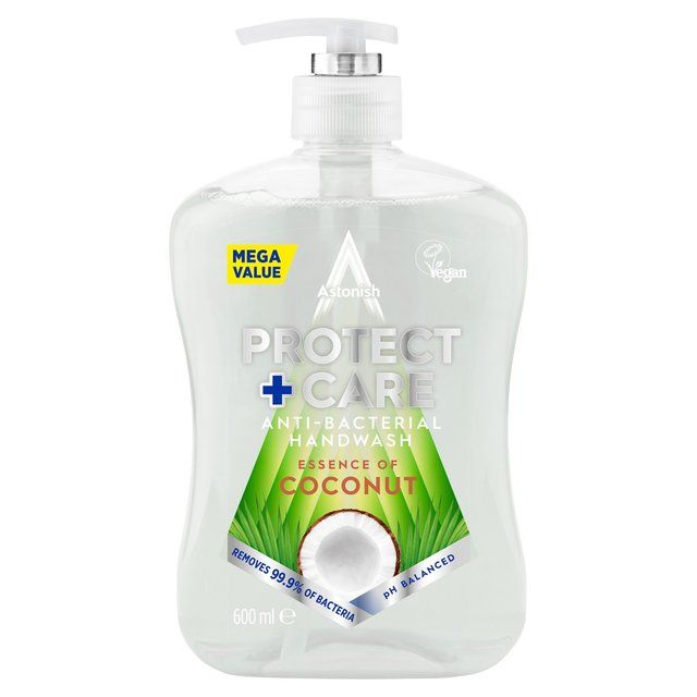 Astonish Protect & Care Anti Bacterial Handwash Coconut   600ml - McGrocer