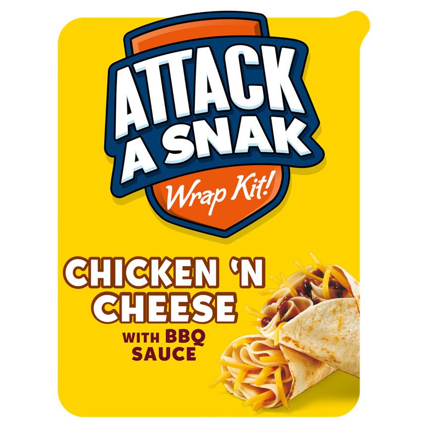 Attack A Snak Chicken 'n Cheese Wrap Kit with BBQ Sauce - McGrocer