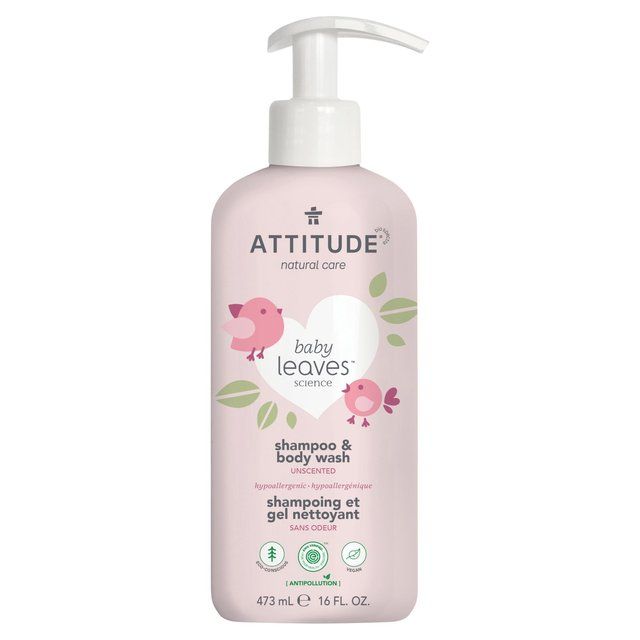 ATTITUDE Baby Leaves 2in1 Shampoo Fragrance Free   473ml - McGrocer