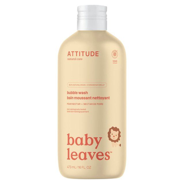 ATTITUDE Baby Leaves Bubble Wash Pear Nectar   473ml - McGrocer