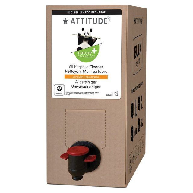 ATTITUDE Bulk to Go All Purpose Cleaner Citrus Zest   2L - McGrocer