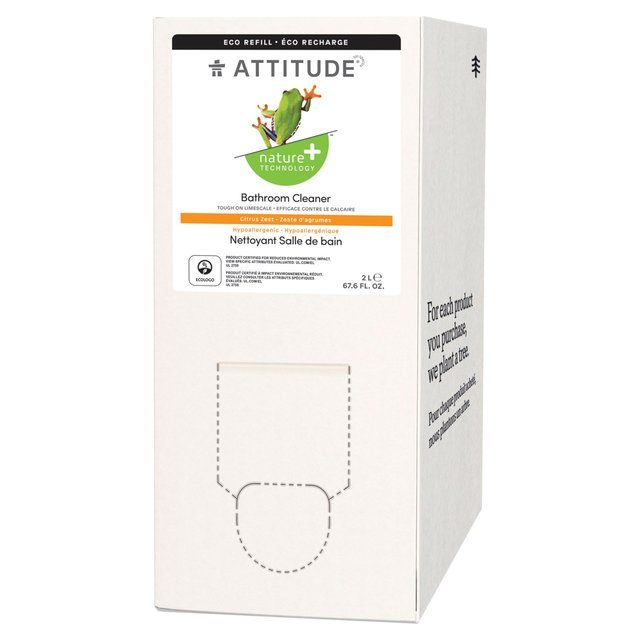 Attitude Bulk to Go Bathroom Cleaner Citrus Zest   2L - McGrocer