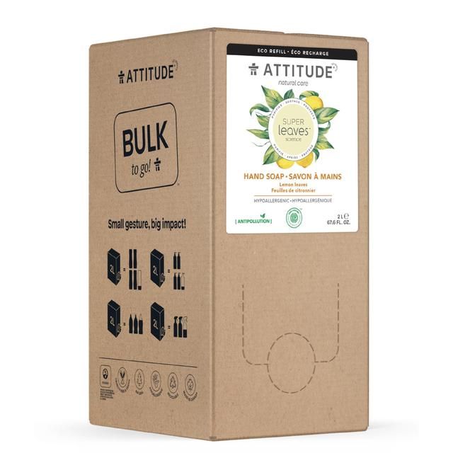 Attitude Bulk to Go Handsoap - Lemon Leaves   2L - McGrocer