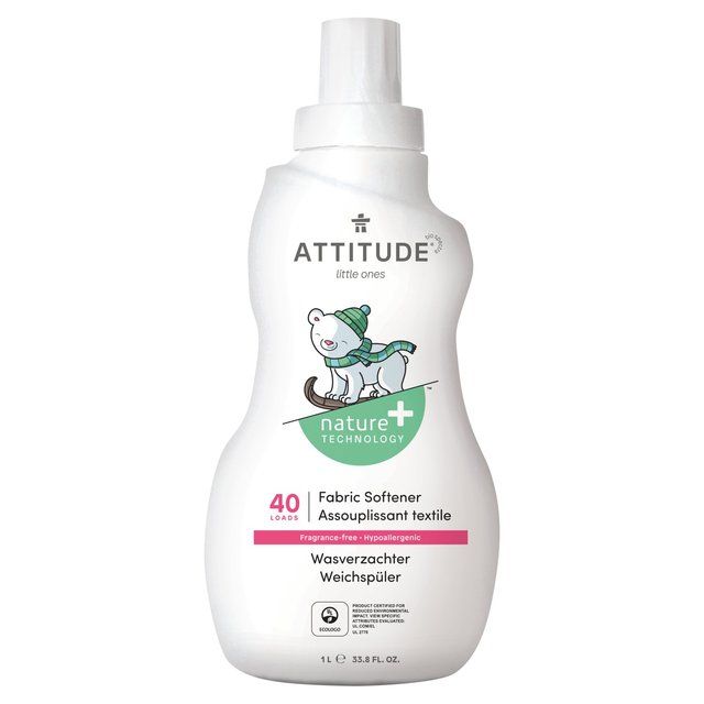 Attitude Little Ones Fabric Softener Fragrance Free 40 Loads   1L - McGrocer