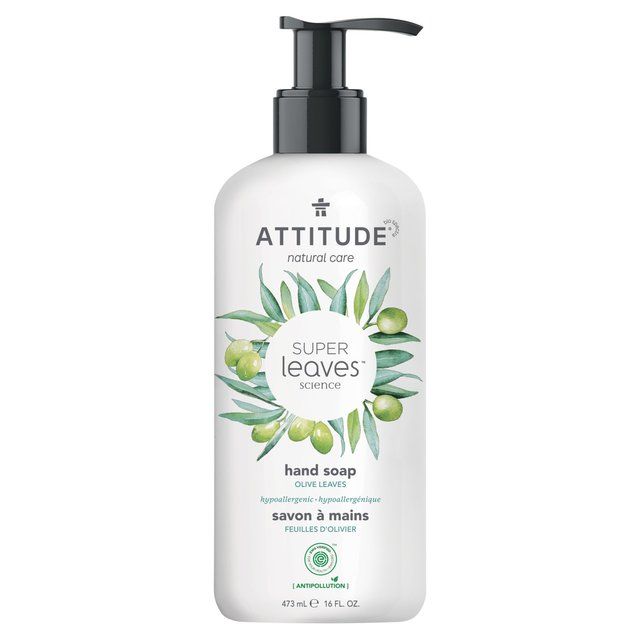 Attitude Super Leaves Hand Soap Olive Leaves & Grape Seed Oil   473ml - McGrocer