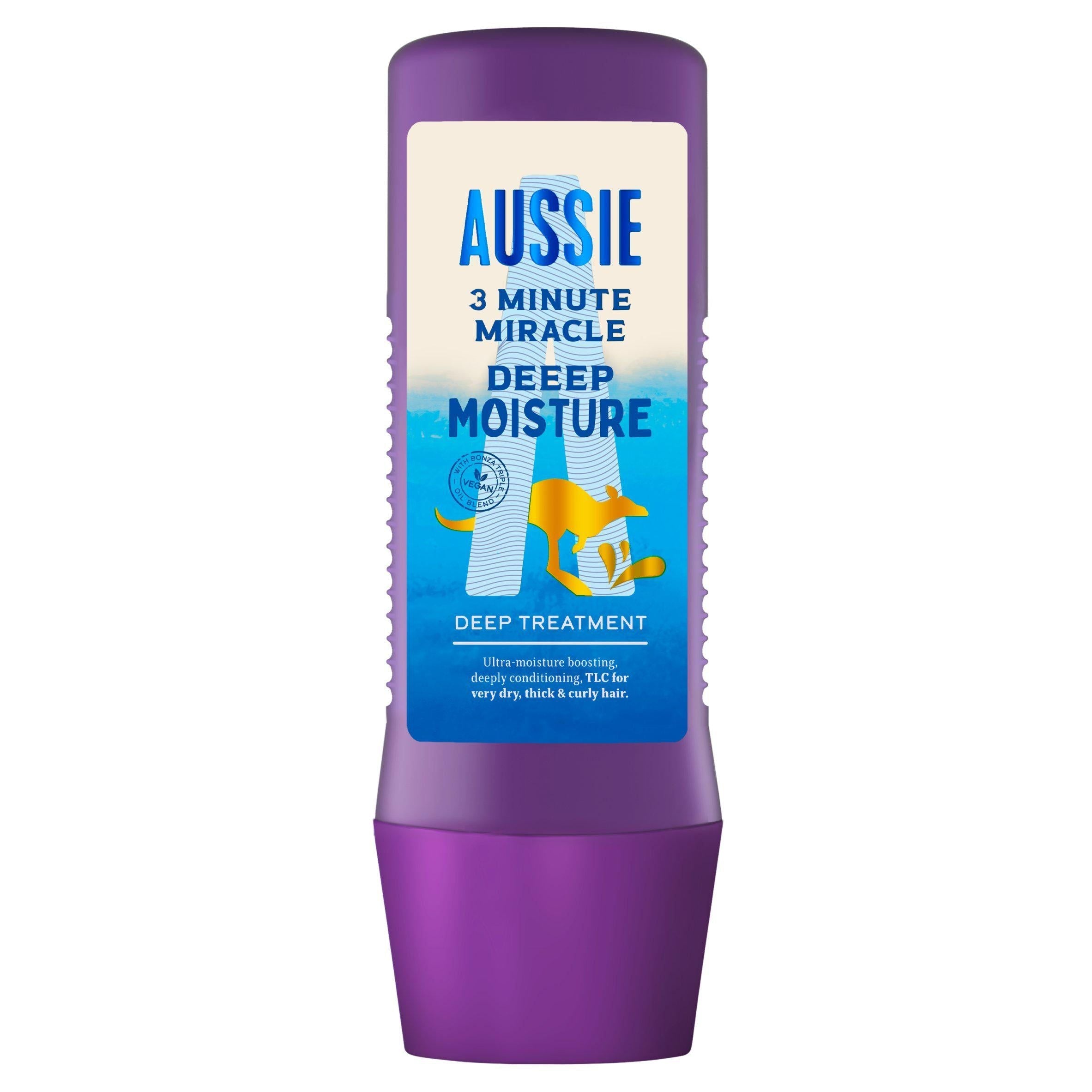 Aussie 3 Minute Miracle Deeep Moisture Vegan Deep Treatment Hair Mask 225ml - McGrocer