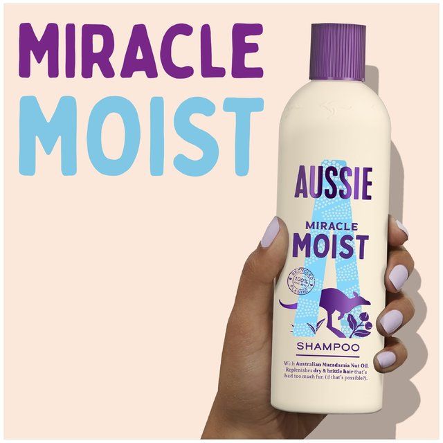 Aussie Miracle Moist Travel Shampoo   90ml - McGrocer