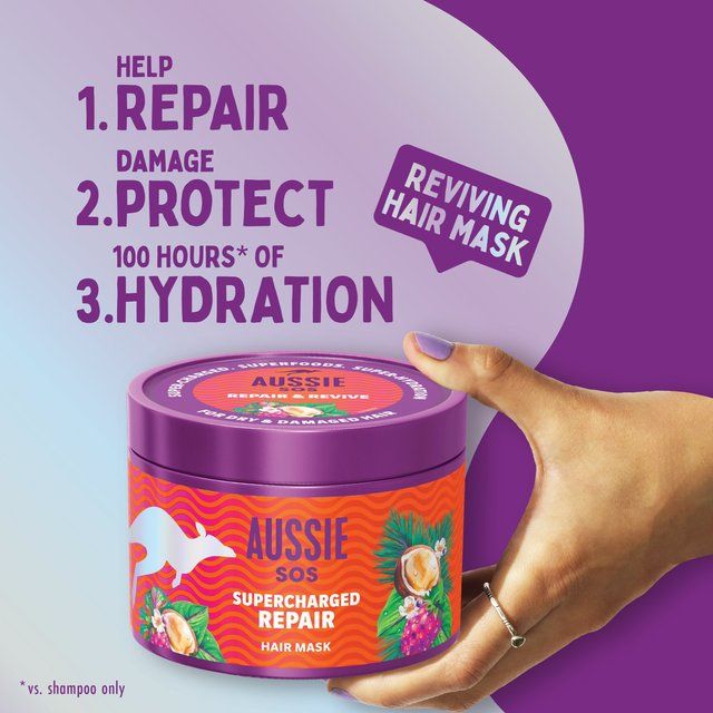 Aussie Sos Supercharged Repair Hair Mask    500ml - McGrocer