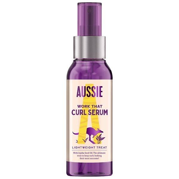 Aussie Work That Curl Hair Serum With Jojoba Seed Oil, 90ml - McGrocer
