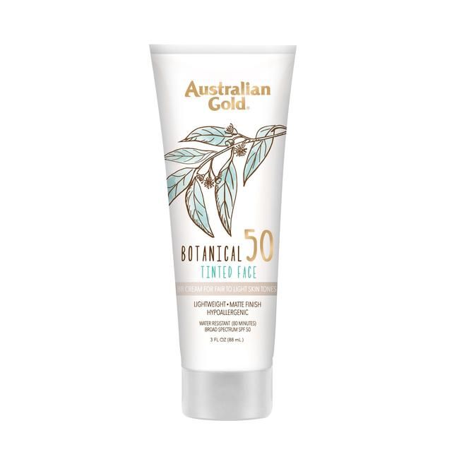 Australian Gold Botanical SPF 50 Tinted Face Sun Lotion Fair To Light   89ml - McGrocer