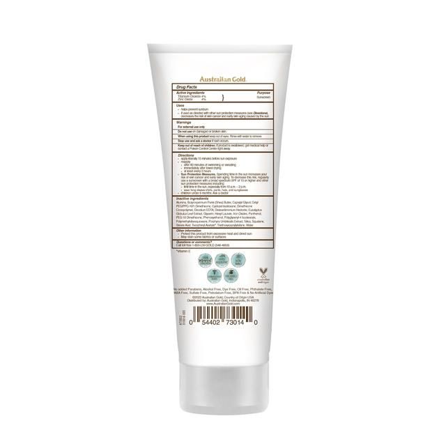 Australian Gold Botanical SPF 50 Tinted Face Sun Lotion Fair To Light   89ml - McGrocer