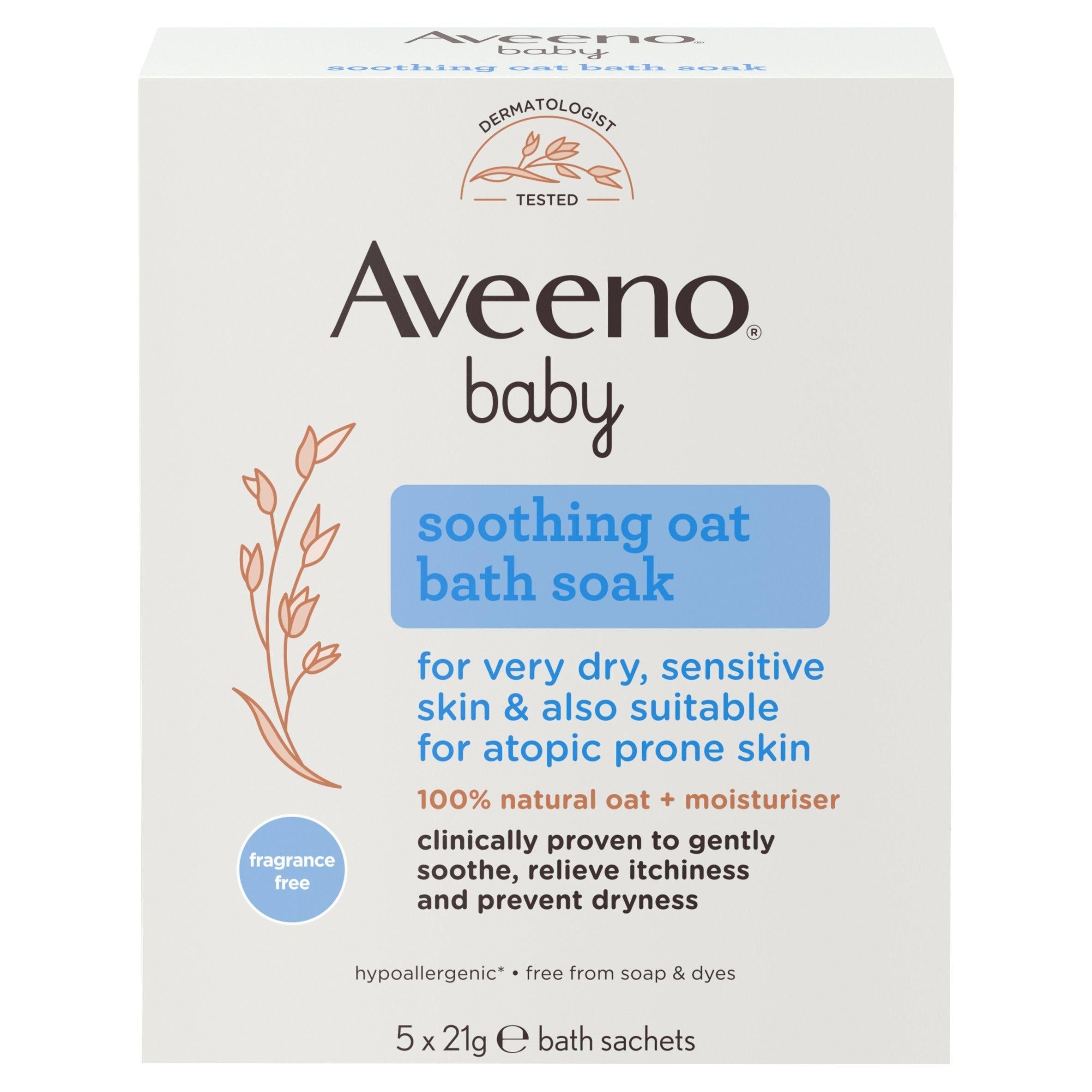 Aveeno Baby Soothing Oat Bath Soak 5x21g - McGrocer