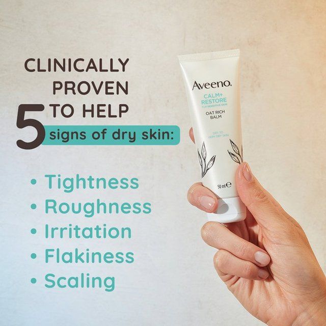 Aveeno Calm+ Restore Oat Rich Balm   50ml - McGrocer