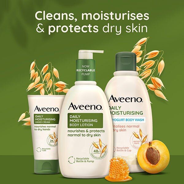 Aveeno Daily Moisturising Yogurt Apricot  Body Wash 300ml - McGrocer