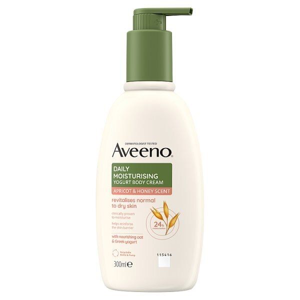 Aveeno Daily Moisturising Yogurt Body Cream Apricot 300ml - McGrocer