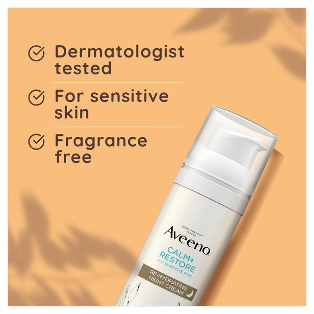 Aveeno Face Calm and Restore Night Cream   50ml - McGrocer