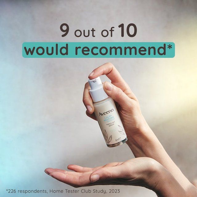 Aveeno Face Calm and Restore Oat Serum   30ml - McGrocer