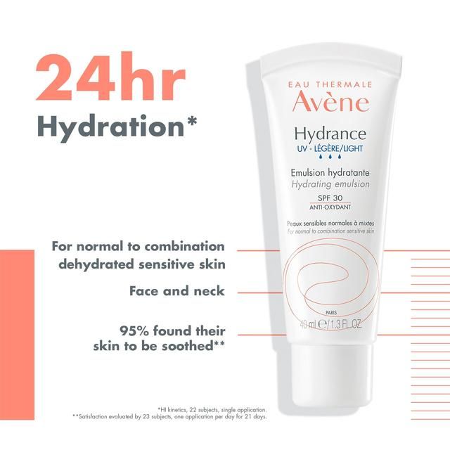 Avene Hydrance Light-UV Emulsion SPF30 for combination skin   40ml - McGrocer