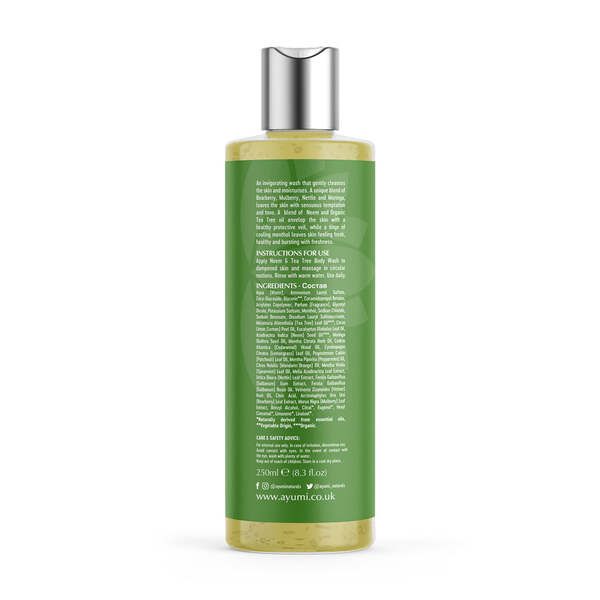 Ayumi Naturals Neem & Tea Tree Body Wash 250ml - McGrocer