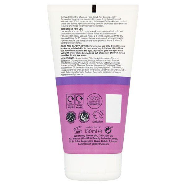 B. Men Oil Control Charcoal Face Scrub 150ml - McGrocer
