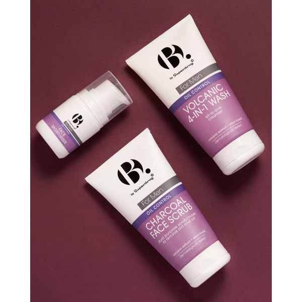 B. Men Oil Control Charcoal Face Scrub 150ml - McGrocer