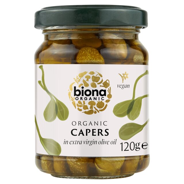 Biona Organic Capers in Extra Virgin Olive Oil   120g - McGrocer