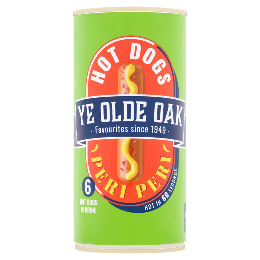 Ye Olde Oak 6 Peri Peri Hot Dogs In Brine GOODS ASDA   