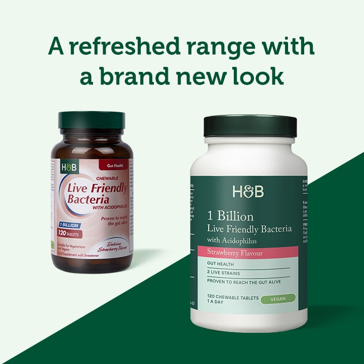 Holland & Barrett Live Friendly Bacteria 1 Billion 120 Tablets - McGrocer