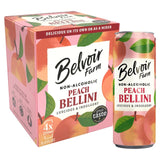 Belvoir Farm Non Alcoholic Peach Bellini   4 x 250ml - McGrocer