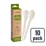 BioPak White Paper Spoons   10 per pack - McGrocer