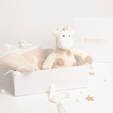 Babbico Beige Giraffe Toy And Star Blanket Baby Gift Set - McGrocer