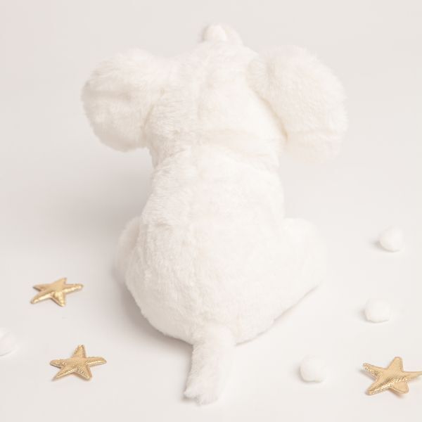 Babbico Gift Boxed Elba The Elephant White Soft Toy - McGrocer
