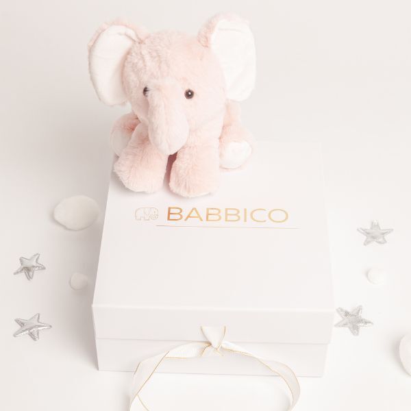 Babbico Gift Boxed Evie The Elephant Pink Soft Plush Toy - McGrocer