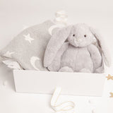 Babbico Grey Bunny And Grey Moon Star Blanket Baby Gift Set - McGrocer