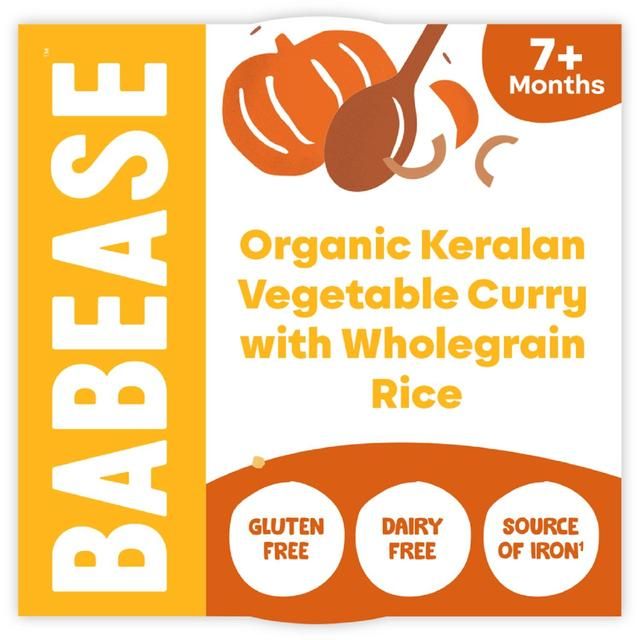 Babease Organic Keralan Vegetable Curry Baby Food Pot 7+months   130g - McGrocer
