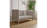 Baby Elegance Travis Baby Cot Bed with Mattress - Grey - McGrocer