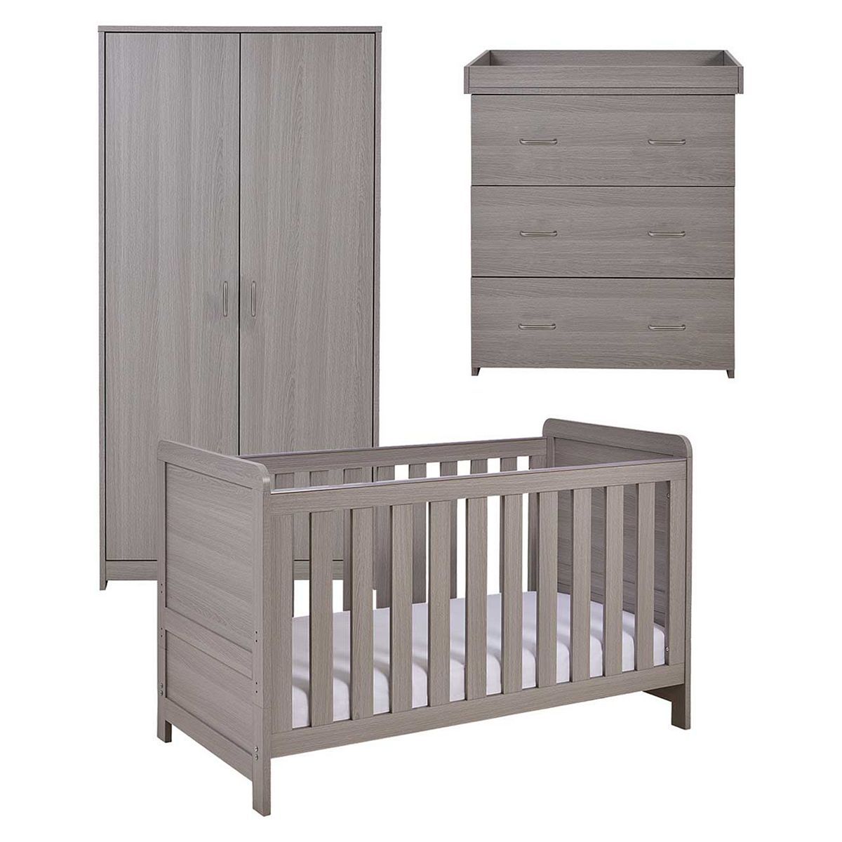 Babymore Caro 3 Piece Room Set - Grey Wash - McGrocer